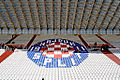 Escudo del Hajduk en tribuna este