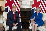 President Trump and British Prime Minister Theresa May at 10 Downing Street President Trump at No. 10 Downing Street (48000927473).jpg