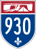 Autoroute 930 marker