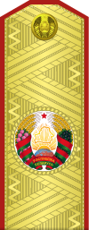 Shoulder straps of the Supreme Commander of the Republic of Belarus Rank of the Supreme Commander of the Republic of Belarus.svg
