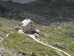 Seekofelhütte Rif. Biella alla Croda del Becco