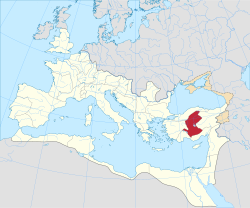 Galatian provinssin alue vuonna 125.