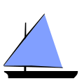 A crabclaw sail is not loose-footed. It has spars along two sides. The Sunfish shown here is a crabclaw catboat with an unstayed mast.