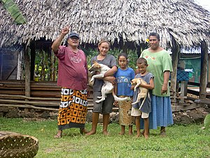 一個薩摩亞人家庭