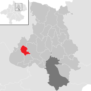 Lage der Gemeinde St. Gotthard im Mühlkreis im Bezirk Urfahr-Umgebung (anklickbare Karte)