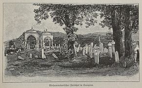 Mohammedanischer Friedhof in Sarajevo (um 1900)