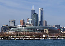 Soldier Field in 2011, as seen from the lakeshore Soldier Field, Chicago.jpg