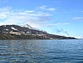 Barentsburg, vue depuis la mer.
