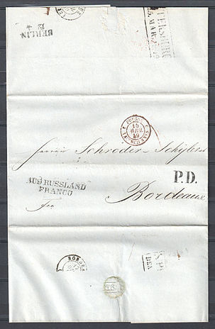 Письмо из Санкт-Петербурга в Бордо (1849)