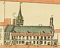 Rathaus von Leiden nach dem Straßenbuch von Salomon Davidsz van Dulmanhorst und Jan Pietersz Dou (um 1583)