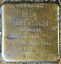 Stolperstein für Ella Löbenstein (Ehrenfeldgürtel 163)