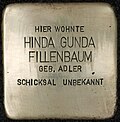 Stolperstein für Hinda Gunda Fillenbaum (Große Neugasse 38)