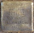 Stolperstein für Johanna Schwarz (Lochnerstraße 9)