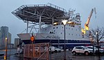 Stril Explorer i Ystads hamn 6 dec 2017.