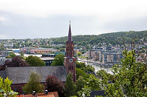 The cathedral, located in central Tønsberg