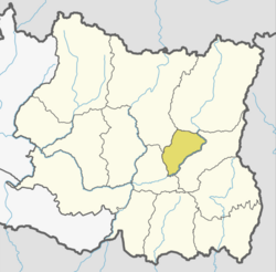 District location of Tehrathum in Koshi Province