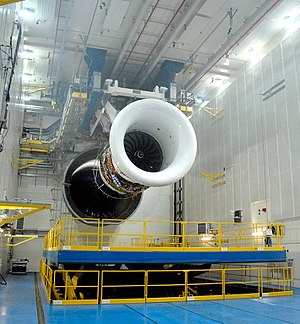 Rolls-Royce Trent během testů v anglickém Derby