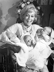 Tina Cole My Three Sons triplets 1969.JPG