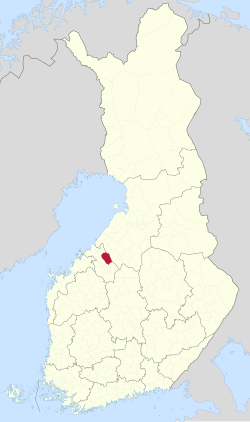Location of Toholampi in Finland