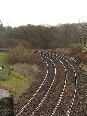 Train tracks near Auldgirth