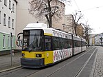 Triebwagen 1064 auf der Linie 63 in der Haeckelstraße, 2010