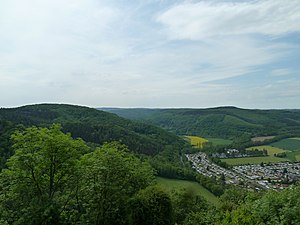 Uitzicht vanaf de burcht