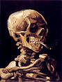 22 / Skull with a Burning Cigarette
