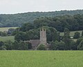 St Michael and All Angels church seen from Overton Hill