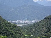 Blick von der Provinzstraße 30 im Haian-Gebirge auf Yuli