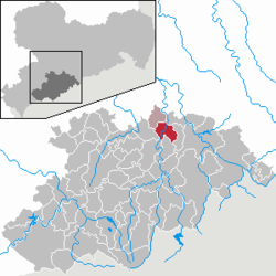 Kart over Zschopau