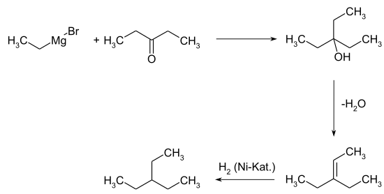 Synthese von 3-Ethylpentan