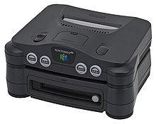 The Nintendo 64 (top) connected to 64DD (bottom) 64DD-Attached.jpg