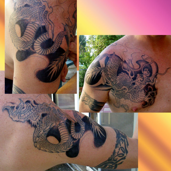 dragon arm tattoo