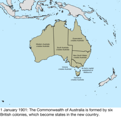 Карта Австралии; подробности см. в соседнем тексте