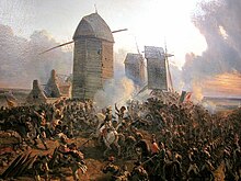 Battle of Mouscron (29 April 1794), painted by Charles Louis Mozin (1839) Battle of Mouscron 1794 Mozin.jpg