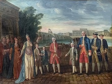 La famille Chénier en 1783 à Paris.