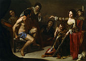 Bernardo Cavallino: Hercules a Omfalos, asi 1640