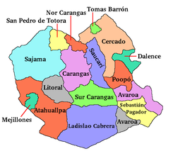 Provincije u departmanu Oruro