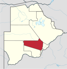 Location within Botswana