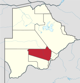 Situo de Molepolole enkadre de distrikto Kweneng