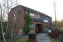 Two storey detached brick building