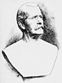 Illustration of a bust of Tucker, cast by Edward V. Valentine in 1898 according to the source. Looks very much like the previous. (moustache, glasses, etc.)