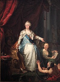 Императрица Екатерина II, правившая Россией 34 года, 1793, Лампи Старший, Иоганн Баптист