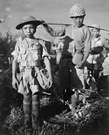 10 yaşında bir Çinli çocuk asker (1944)