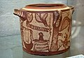 Clay pyxis, Minoan funeral ceremony, 1300-1250 B.C.