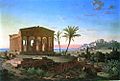 Leo von Klenze: Der Concordia-Tempel von Agrigento, 1857