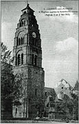 État de l'église en 1917.