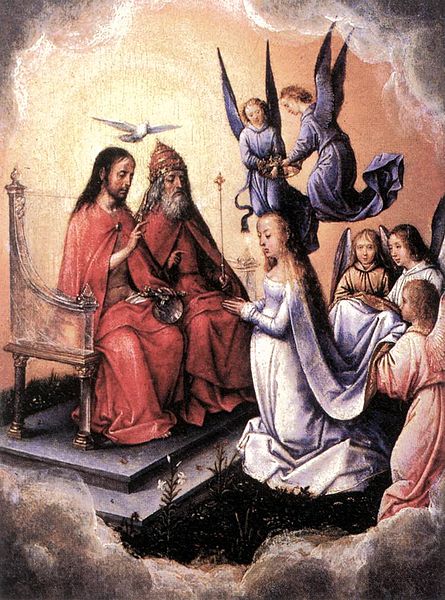 Coronation of the Virgin dans immagini sacre 445px-Coronation_of_the_Virgin_-_Sittow