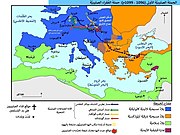خريطة لمسار جُيُوش حملة الفُقراء الصليبيَّة