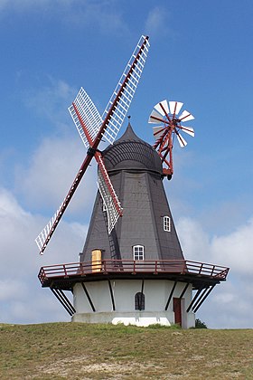 Windmill in Sønderho, Fanø, Denmark